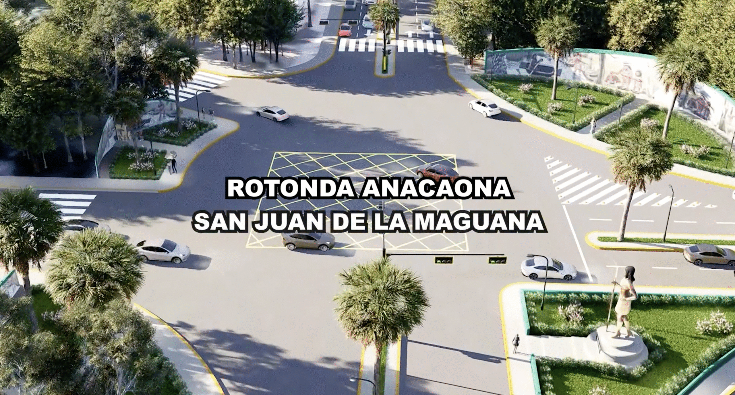Alcalde Lenin de la Rosa inicia reestructuración de la Rotonda Anacaona con visión de modernizar San Juan